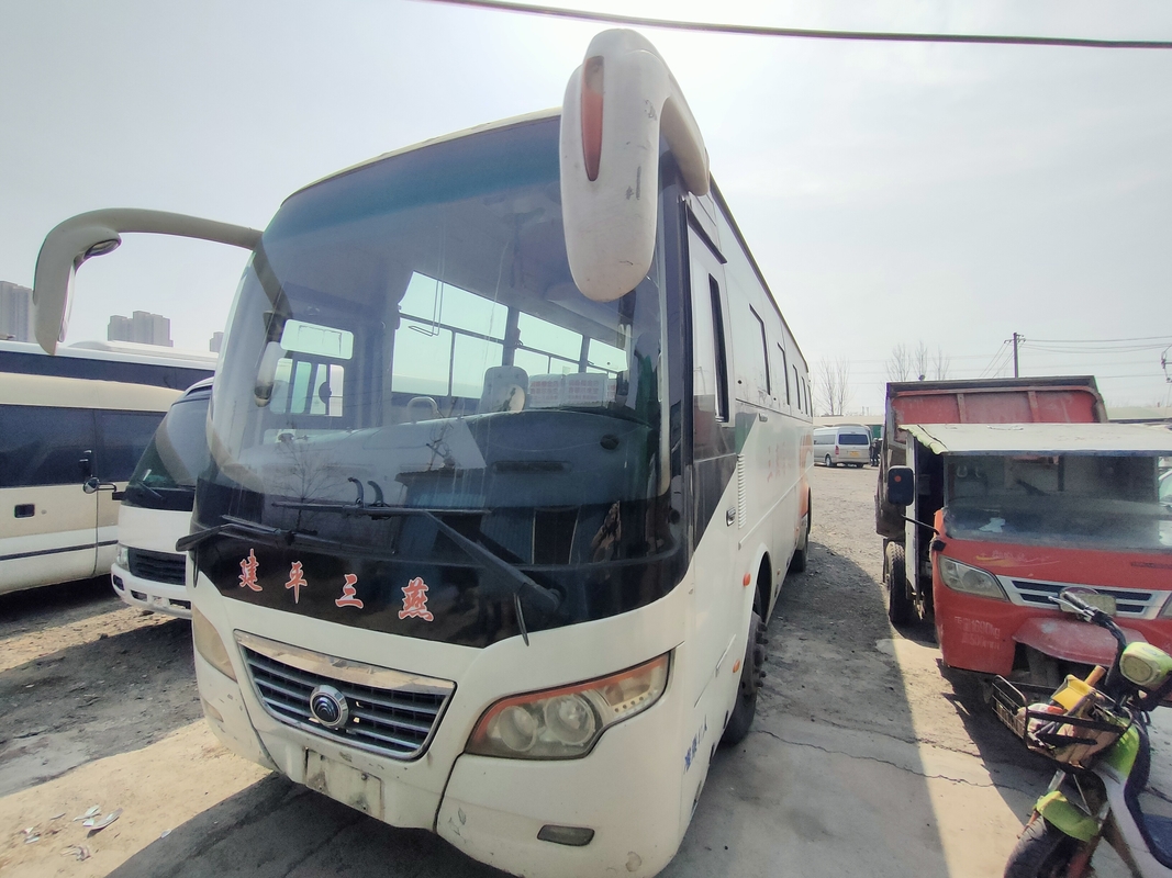 Suspensão usada da mola de lâmina de Yutong da condução à direita de Bus MINI Van 43seater do treinador com condição do ar
