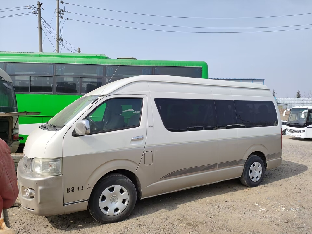 Japonês usado transporta Hiace 13 - tipo deixado de Toyota da direção do motor de gasolina 15seater