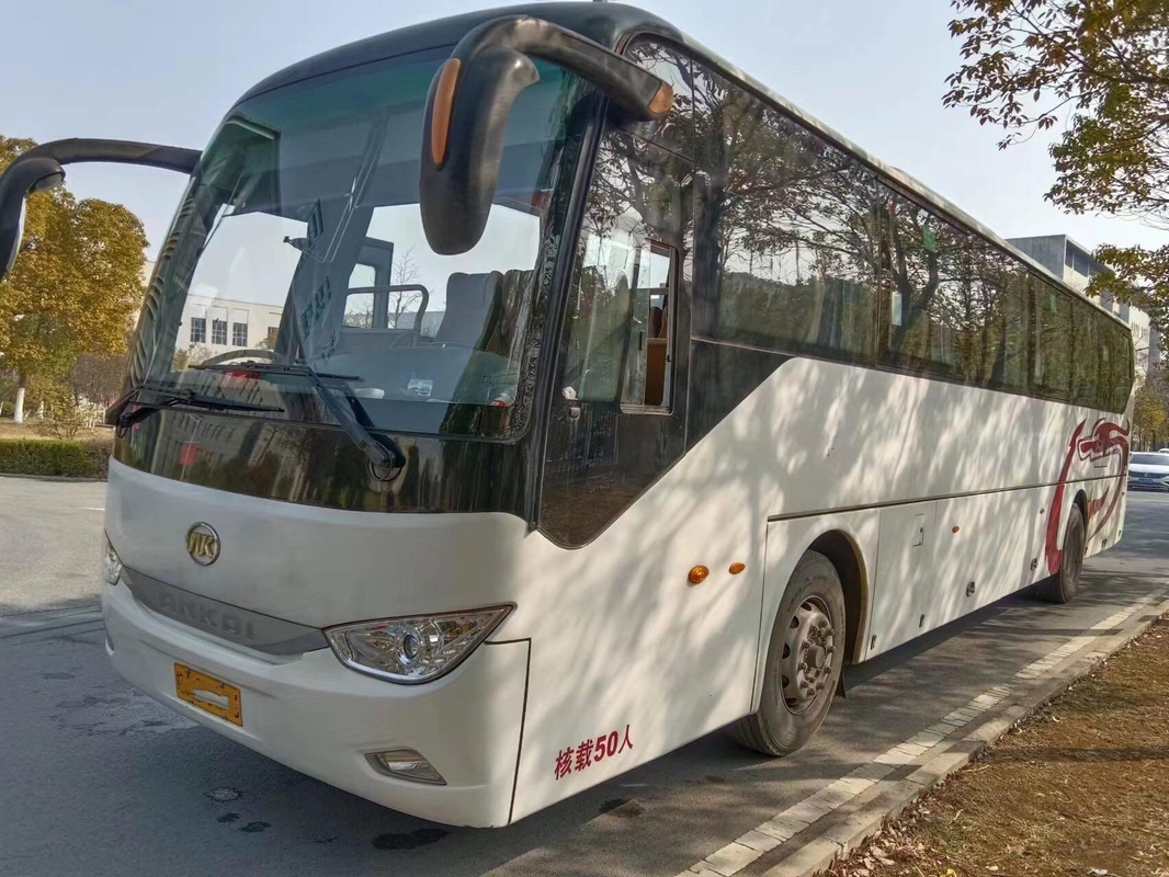 Treinador usado ônibus Bus Yuchai Engine da segunda mão 50 portas de dobro Ankai dos assentos HFF6129KDE5