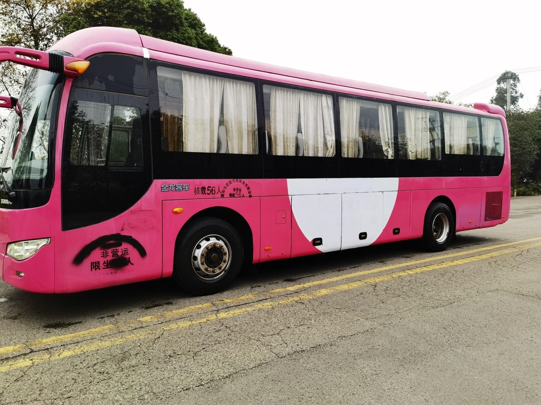 O treinador Second Hand Kinglong usou a porta média do passageiro da disposição dos assentos 2+3 do ônibus XMQ6110ACD4D 56