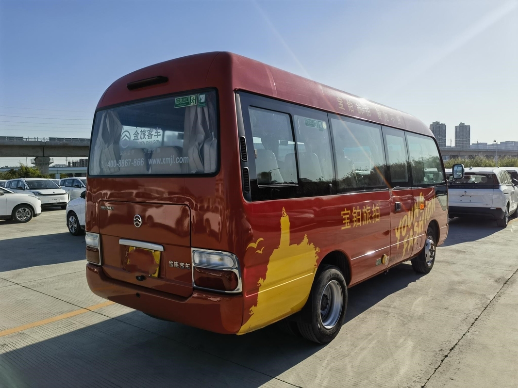 O ônibus pequeno usado usou Dragon Bus dourado XML6601J15 Front Engine 19 assentos 2020 anos