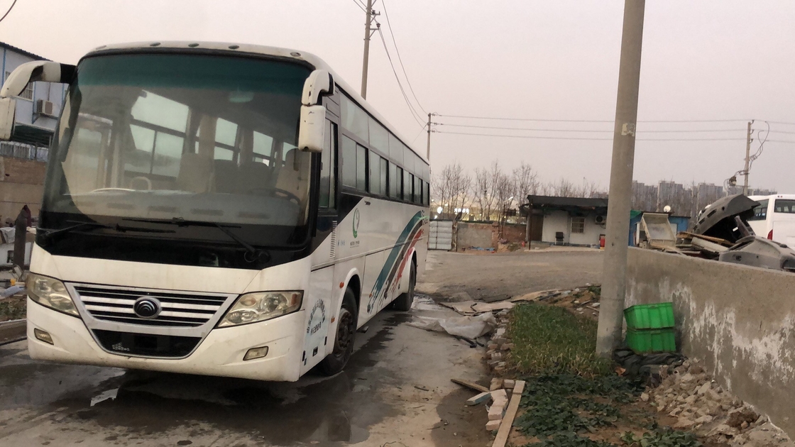 Janela de deslizamento usada assentos do ônibus ZK6112D de Front Engine 53 Yutong do ônibus de turista da segunda mão