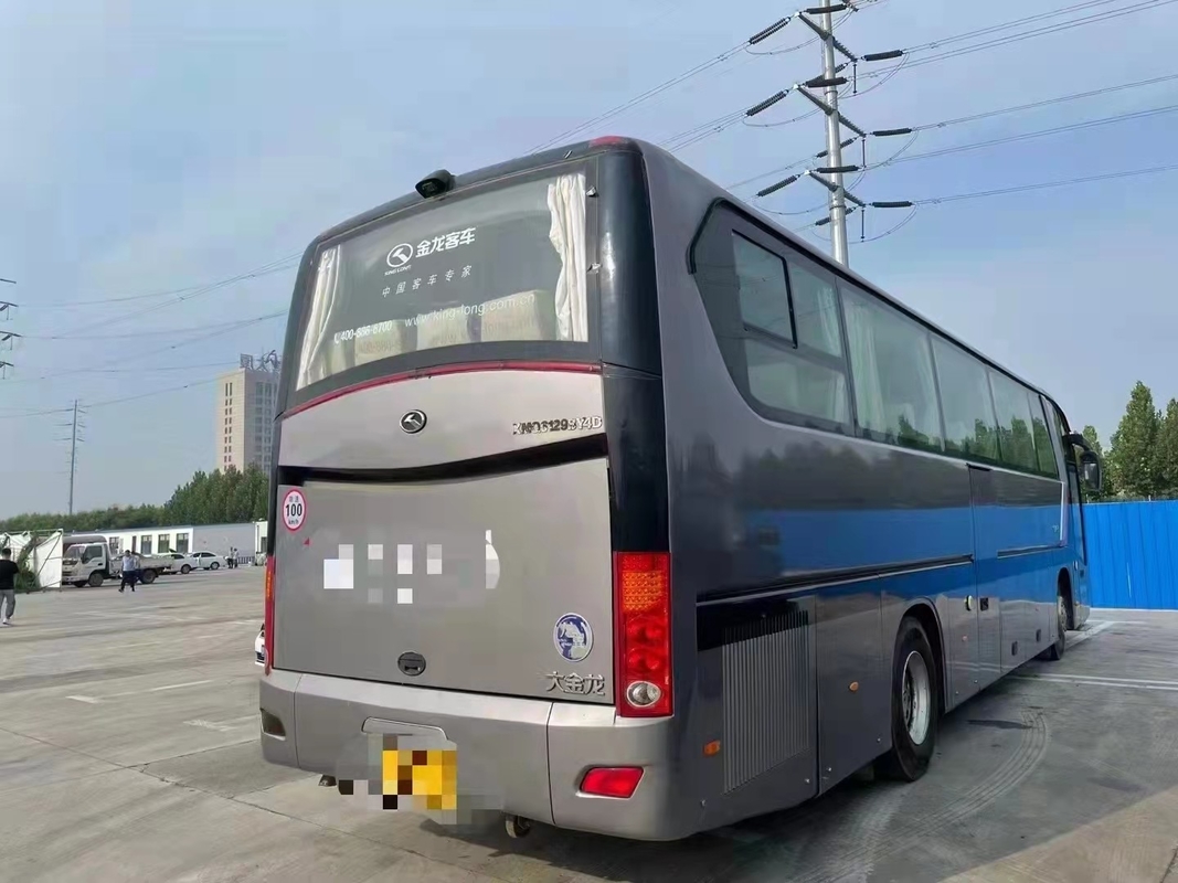 Treinador Second Hand 54 assentos portas dobro usadas do rei Long Bus XMQ6129 de 12 medidores forma lisa