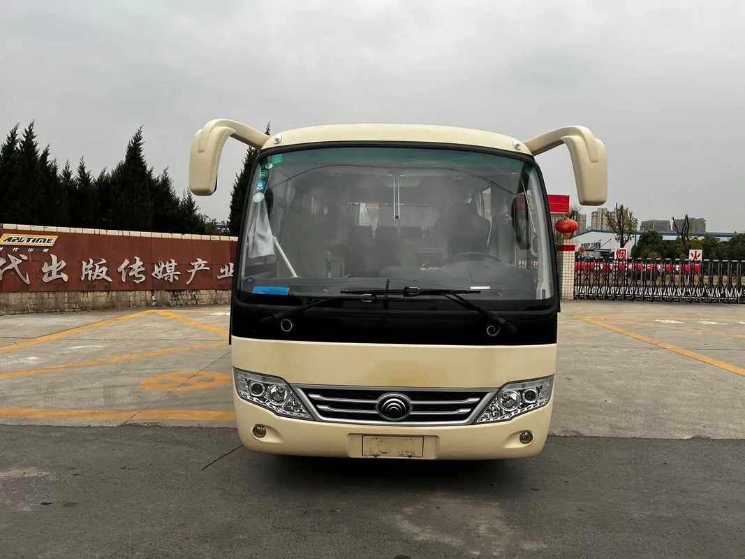Mini Coach Front Engine usado 19 assenta o ônibus ZK6609D de Yutong da mão do condicionador de ar segundo do motor diesel