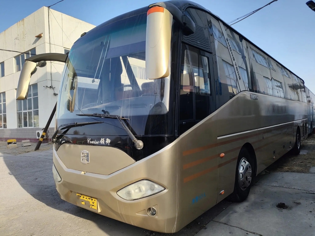 Portas dobro usadas do motor de Yuchai do ônibus do curso 53 assentos 12 em segundo da mão medidores de ônibus LCK6125 de Zhongtong