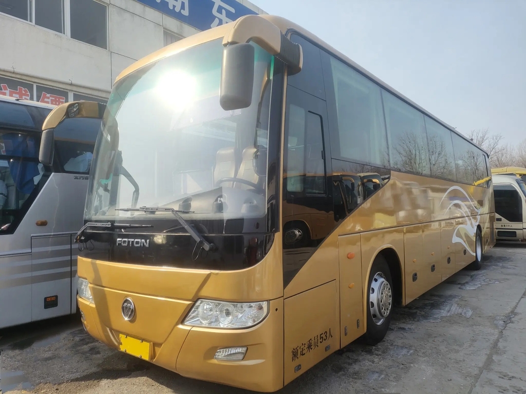 Motor médio usado de Weichai da janela da selagem do ônibus BJ6120 de Foton da mão dos assentos da porta 53 do ônibus luxuoso em segundo