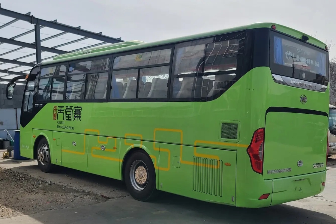 Ônibus médio usado HFF6909 de Ankai da porta dos assentos da janela 36 de Yuchai Engine Sliding do ônibus e do treinador