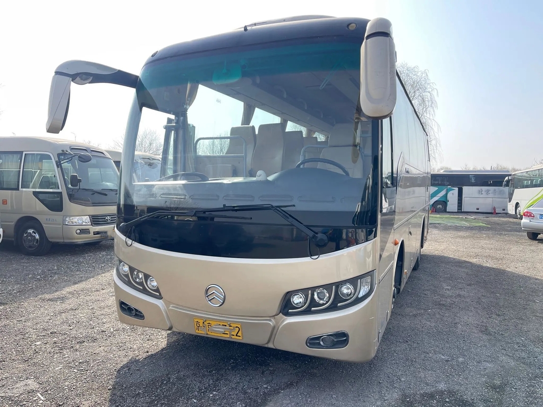 O motor velho da parte traseira da transmissão manual LHD dos assentos de Bus 37 do treinador usou o condicionador de ar dourado do dragão XML6857