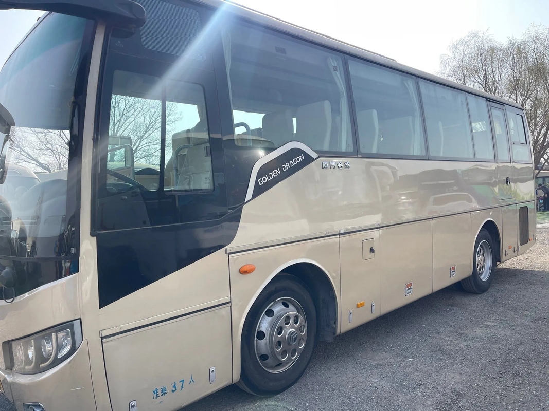 O motor velho da parte traseira da transmissão manual LHD dos assentos de Bus 37 do treinador usou o condicionador de ar dourado do dragão XML6857