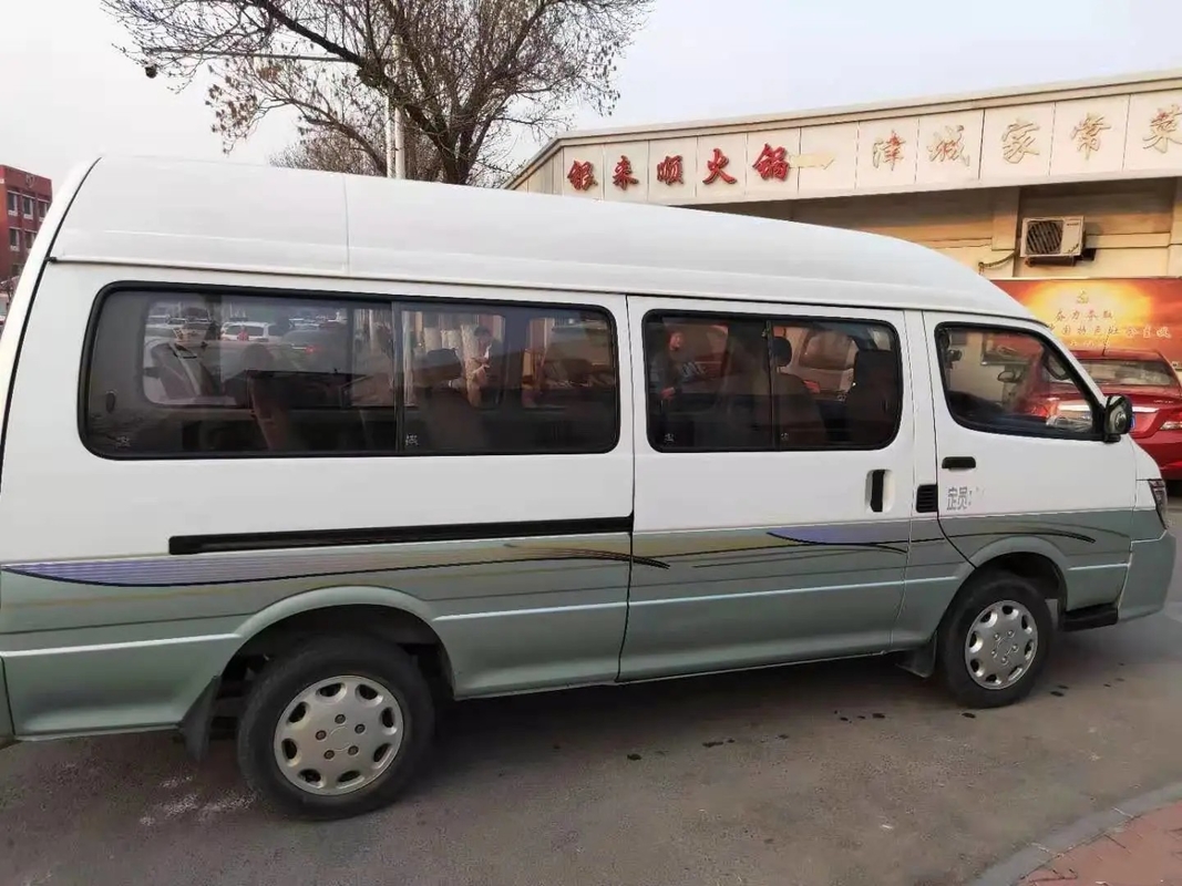 Do condicionador de ar grande da janela de deslizamento dos assentos JINBEI minibus usado SY6548 da mão Hiace de Mini Coach High Roof 14 ò