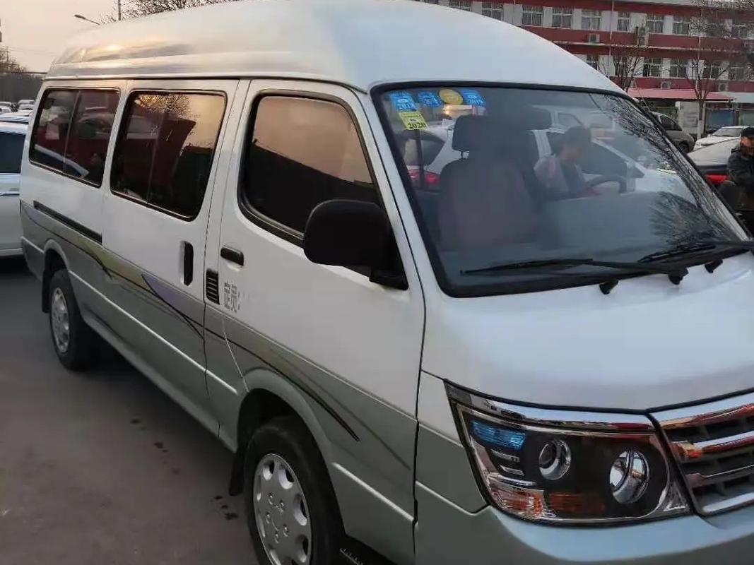 Do condicionador de ar grande da janela de deslizamento dos assentos JINBEI minibus usado SY6548 da mão Hiace de Mini Coach High Roof 14 ò