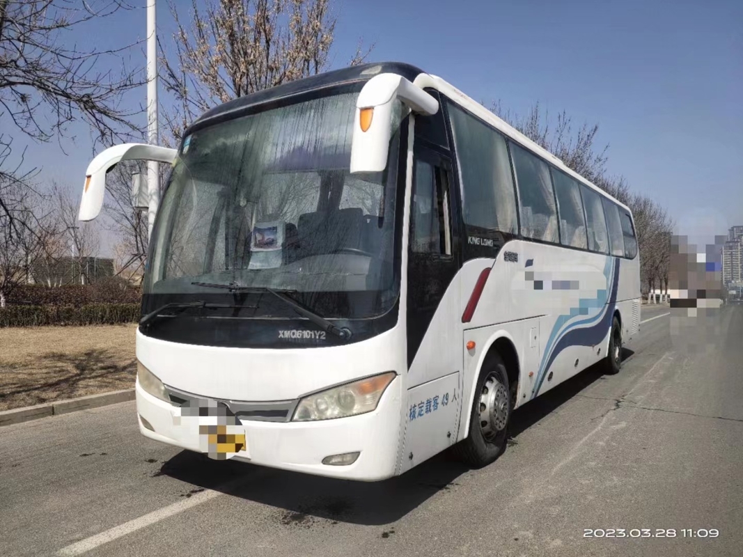 ò ônibus da mão 10,5 medidores que selam o ônibus usado XMQ6101 de Kinglong dos assentos da porta 47 do passageiro da janela condicionador de ar médio