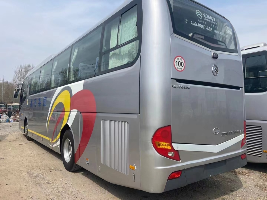 Portas dobro grandes de compartimento de bagagem dos assentos do ônibus de turista 48 da segunda mão 12 medidores de dragão dourado usado XML6126