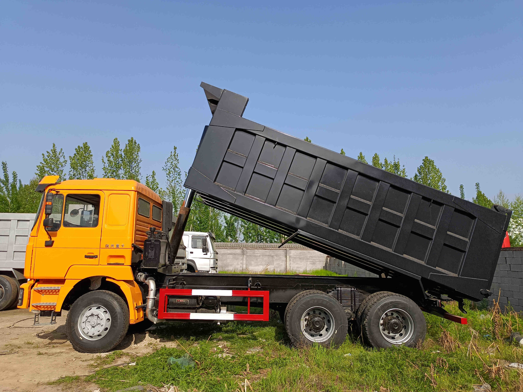 a ?a cabine do telhado liso de caminhão de mão 8,7 medidores rapidamente de caixa de engrenagens 380hp 6×4 usou o caminhão basculante de SHACMAN D'LONG F3000