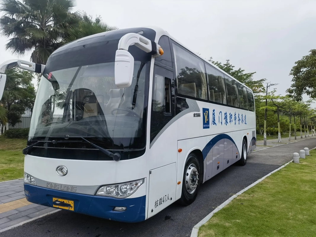 ò ônibus da mão portas dobro de 2016 anos 47 cilindros Kinglong usado LHD/RHD XMQ6117 do motor 6 de Yuchai dos assentos