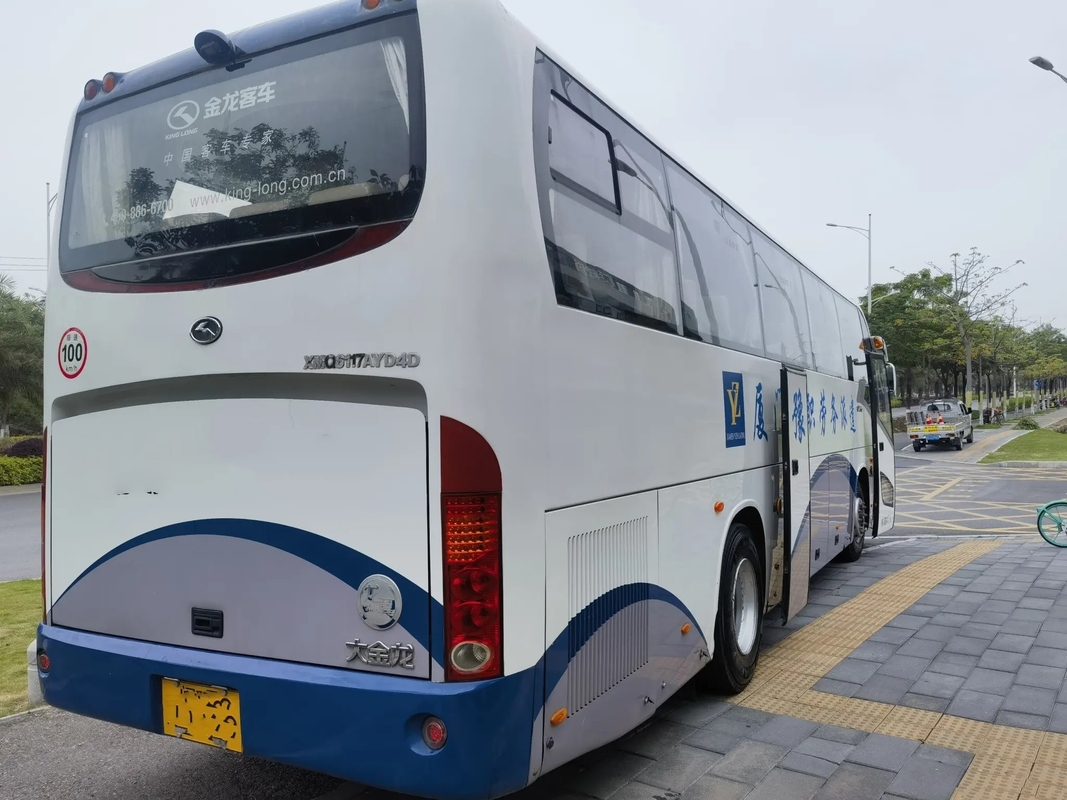 ò ônibus da mão portas dobro de 2016 anos 47 cilindros Kinglong usado LHD/RHD XMQ6117 do motor 6 de Yuchai dos assentos