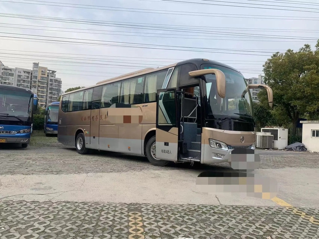 O treinador usado Bus 90% 48 novos assenta o motor dourado 100km/H do dragão XML6112 Weichai da ?a movimentação da mão