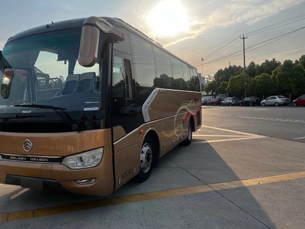 Transmissão manual usada do ônibus da cidade 8 medidores 34 assentos que selam o dragão dourado XML6827 do condicionador de ar da janela