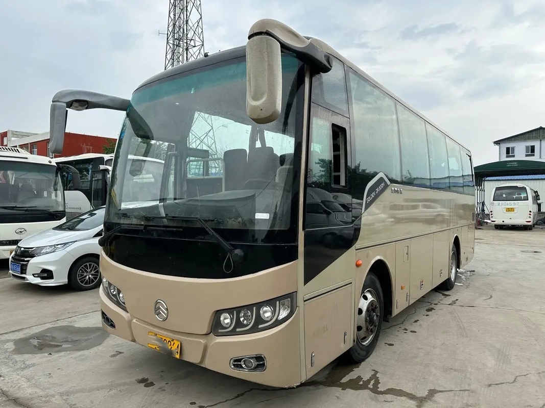 O rv usado treina o EURO dourado IV do dragão XML6897 compartimento de bagagem do motor de Yuchai da movimentação da mão esquerda de 41 assentos