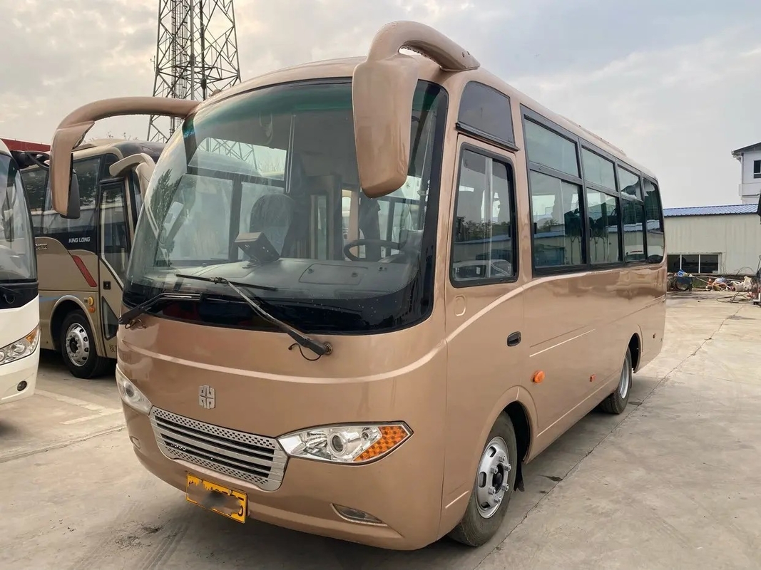 Mão usada Zhongtong Lck6660d de Front Engine With A/C ò da janela de deslizamento dos assentos de Mini Bus External Swinging Door 25