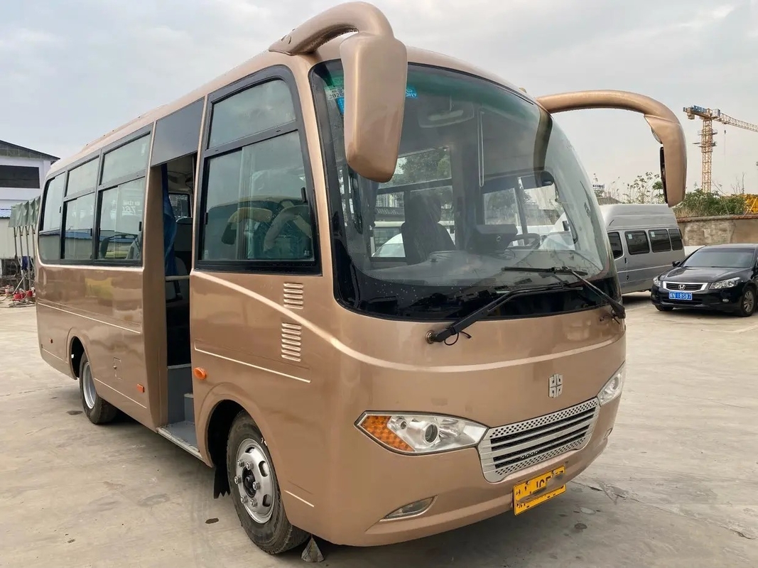 Mão usada Zhongtong Lck6660d de Front Engine With A/C ò da janela de deslizamento dos assentos de Mini Bus External Swinging Door 25
