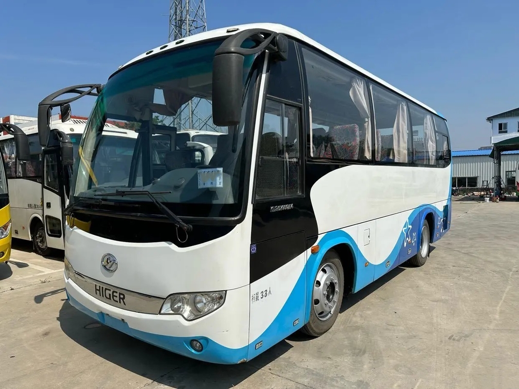 Mão usada KLQ6796 mais alto da transmissão manual dos assentos da suspensão 33 da bolsa a ar do motor de Yuchai do ônibus do trânsito ?a com A/C