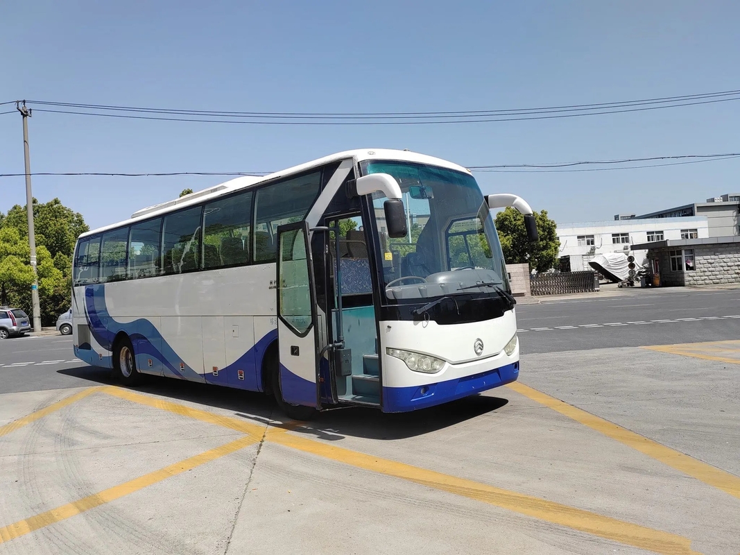 Assentos raros usados do motor 46 do ônibus do curso que selam a janela com o compartimento de bagagem Dragon Bus dourado do A/C XML6103