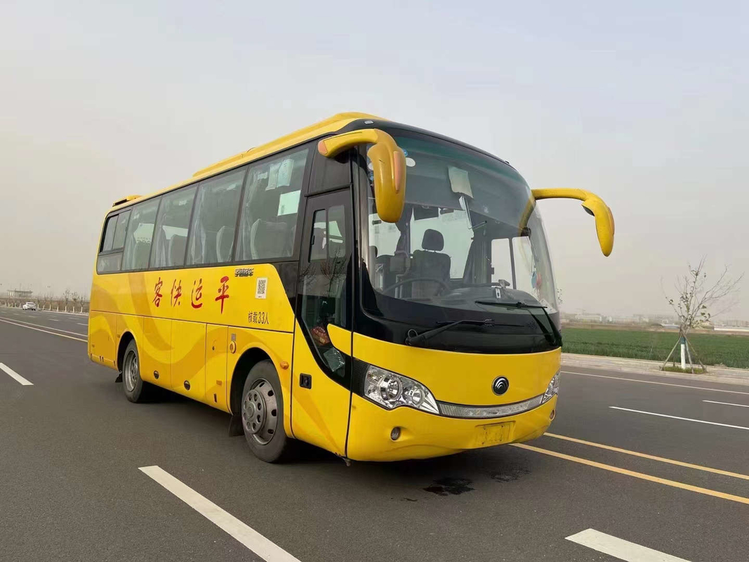 Os treinadores de motor usados 35 assentos transporte interurbano da porta do passageiro de um Singl de 2015 anos usaram o ônibus ZK 6808 de Youngtong