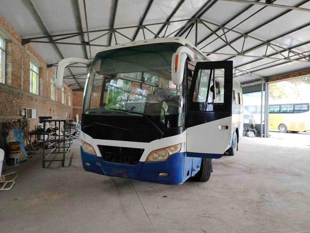 A camioneta expresso usada Front Engine 41 assenta minibus ZK6892D de Yutong da mola de lâmina do condicionador de ar da janela de deslizamento o ò