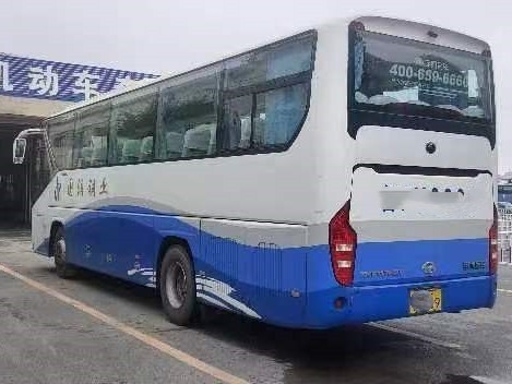 Ônibus luxuosos usados 47 assentos 2 portas do passageiro 11 medidores de mão rara longa Tong Bus novo ZK6117 do A/C ò do motor
