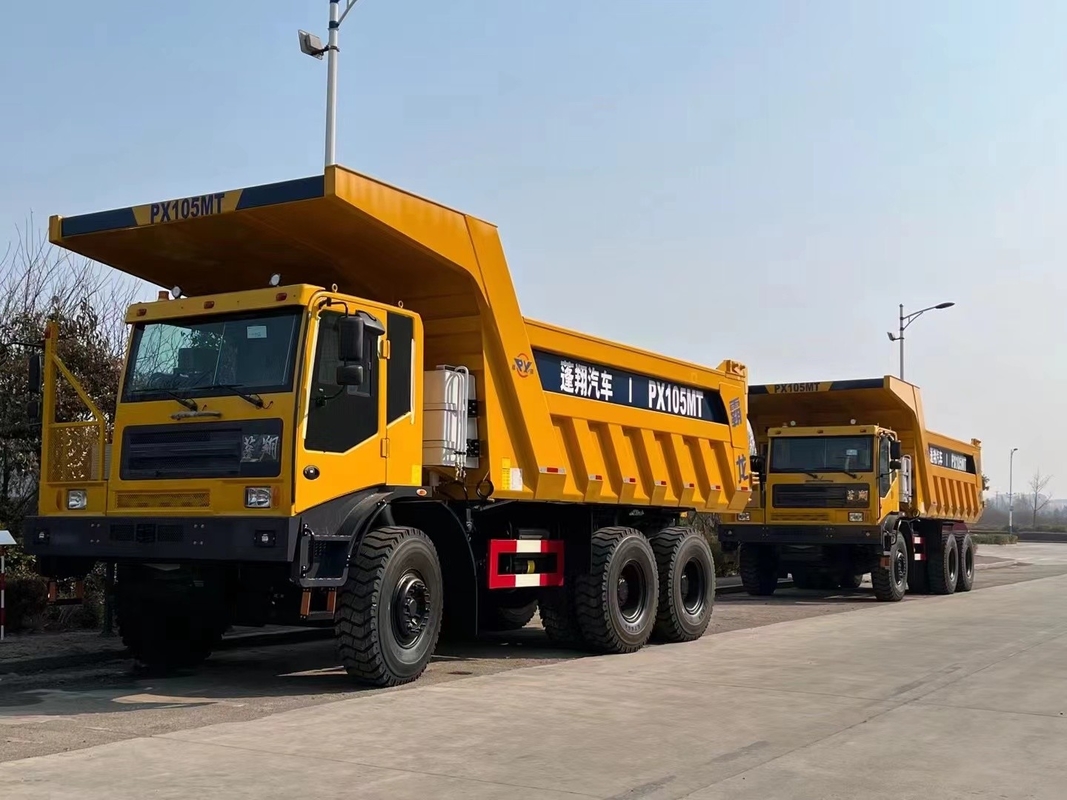 Da movimentação completa RÁPIDA do motor 530hp 6×6 de Weichai da caixa de engrenagens do caminhão basculante PX95 táxi reversível de mineração do offset do Largo-corpo