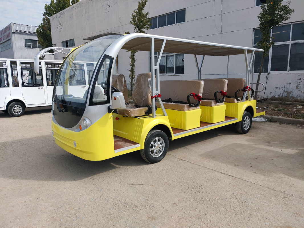Distância livre de manutenção acidificada ao chumbo Sightseeing elétrica usada da bateria 80-100 quilômetro do ônibus dos assentos do ônibus 6-16 do trânsito