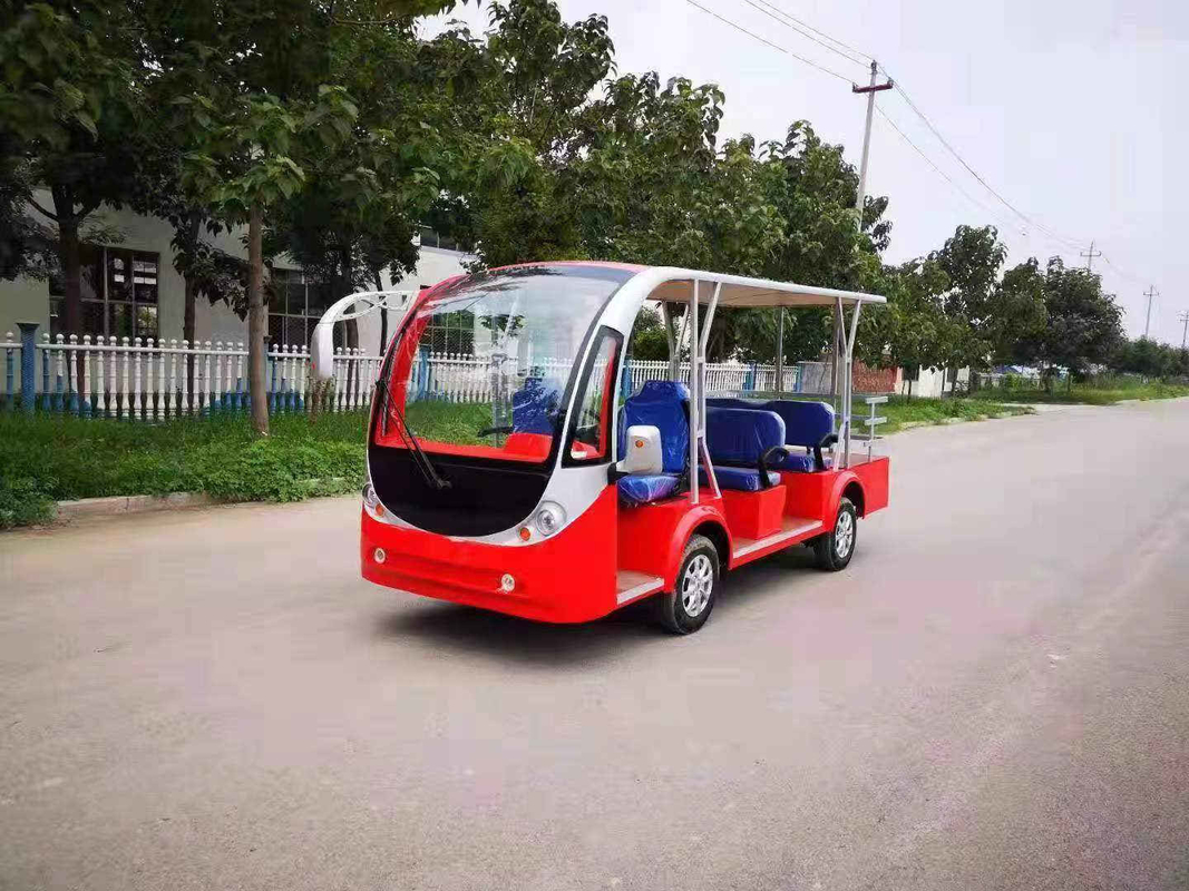 Distância livre de manutenção acidificada ao chumbo Sightseeing elétrica usada da bateria 80-100 quilômetro do ônibus dos assentos do ônibus 6-16 do trânsito