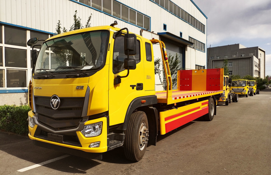 Caminhões de trabalho usados 4×2 modo de condução 230hp Foton Wrecker Caminhão de telhado plano