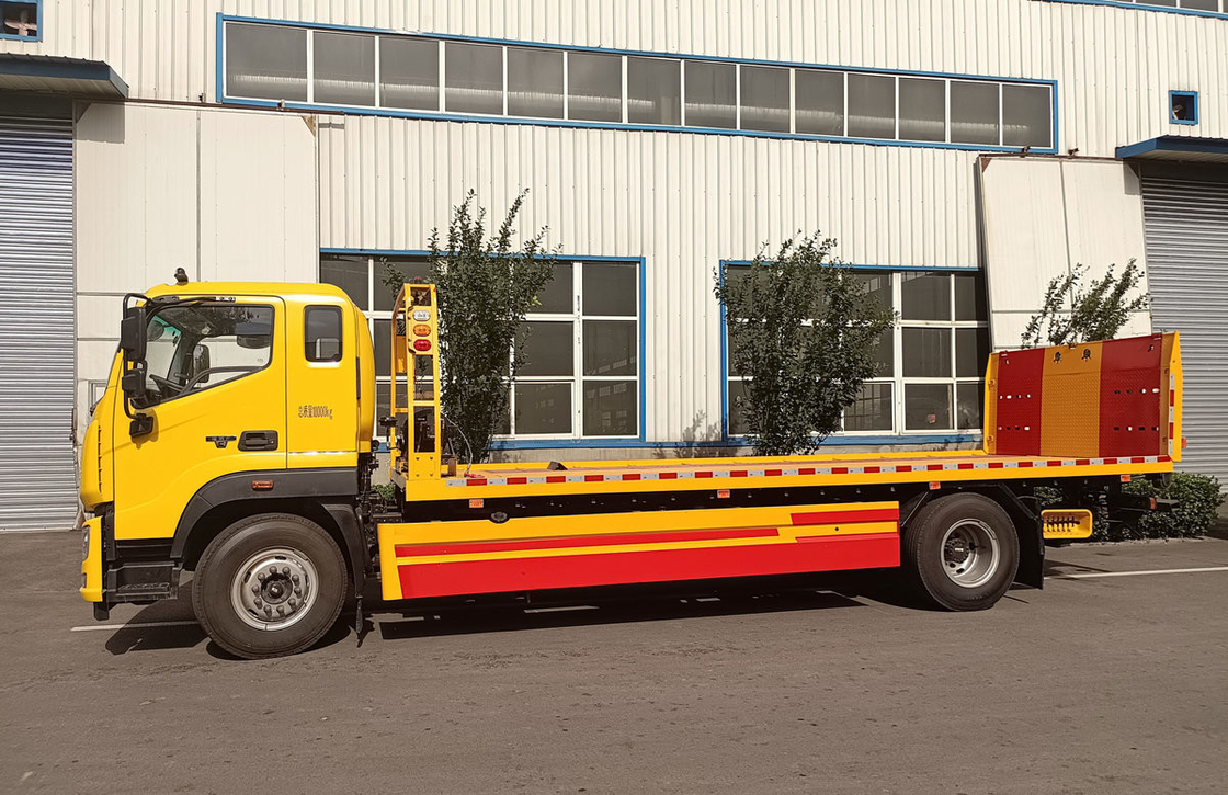 Caminhões de trabalho usados 4×2 modo de condução 230hp Foton Wrecker Caminhão de telhado plano