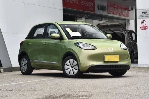 Veículos Usados de Nova Energia Wuling Bingo 333KM 2023 Modelo Aurora Verde Cor