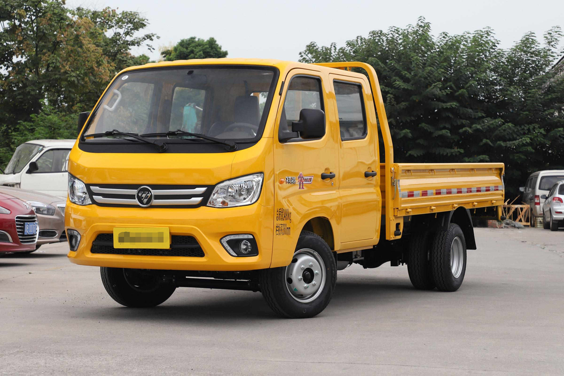 Pequenos caminhões usados Cabina dupla 2 toneladas Carregamento 2018 Modelo Foton M2 caminhão