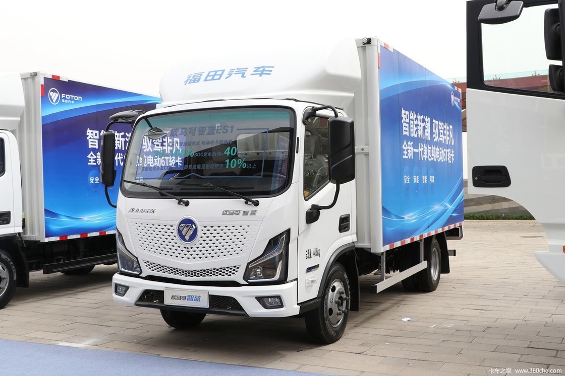 Novo veículo elétrico de energia pura Foton 4 * 2 Drive Mode Light Van Truck 280km