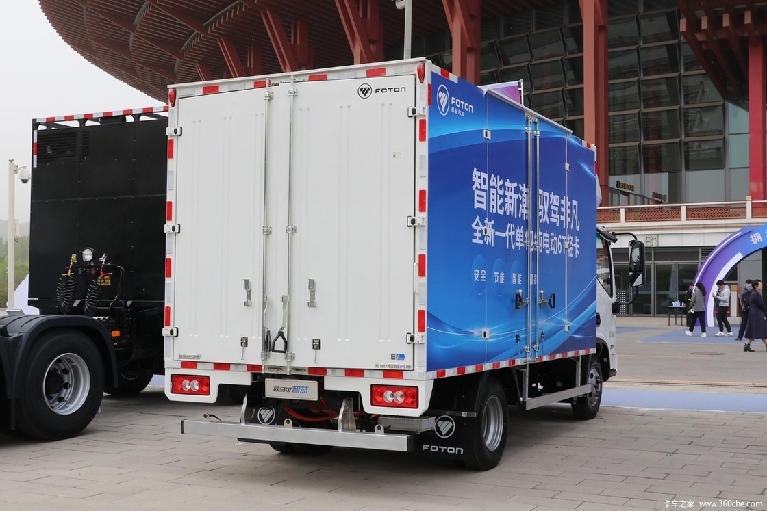 Novo veículo elétrico de energia pura Foton 4 * 2 Drive Mode Light Van Truck 280km
