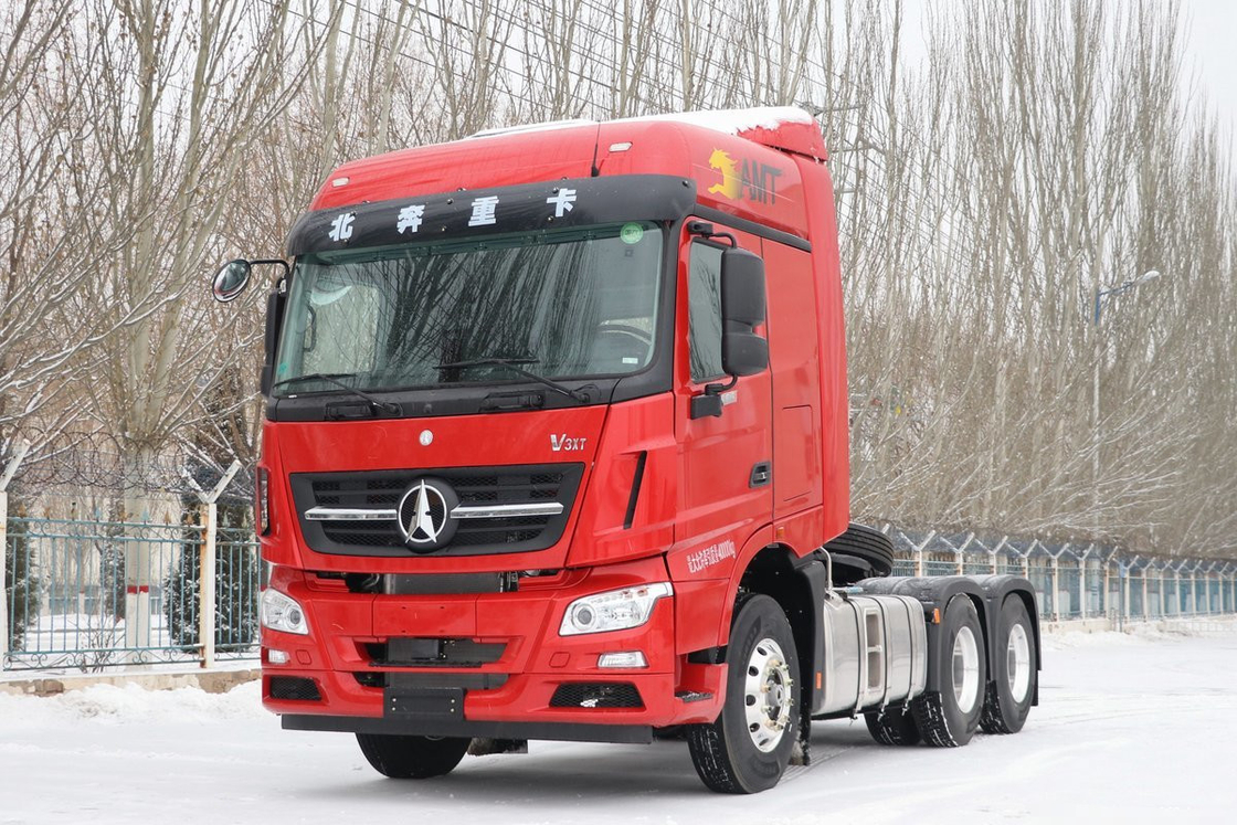 6*4 Drive Modelo de caminhão de segunda mão Trailers Beiben Tractor Head 560hp Amt 10 rodas