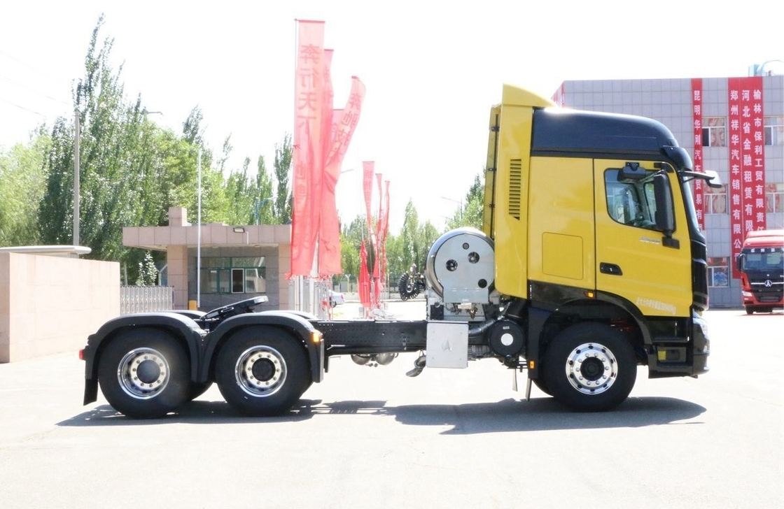 GNL Weichai Motor 460hp camiões de transporte usados Beiben Trator Cavalo 6x4 EURO 6