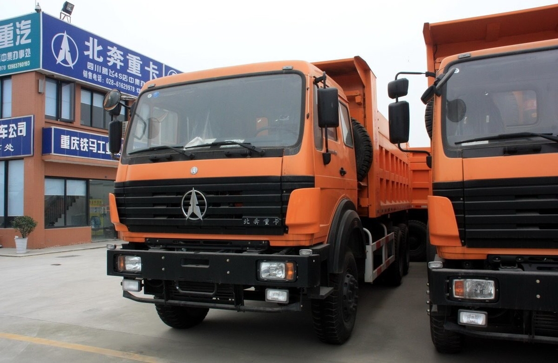 Beiben 6x4 Tipper Utilizado camião Euro 3 Weichai Motor 290 HP Utilização de mineração