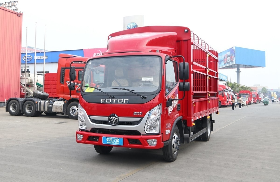 Caixa de vedação Foton 151 HP caminhão leve usado EURO 3 telhado plano 6 pneus direção esquerda