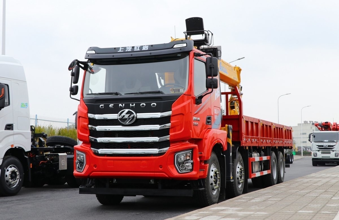 8*4 Modelo de condução Carrinho de propriedade pré-crane Hongyan montado 350hp Euro 6