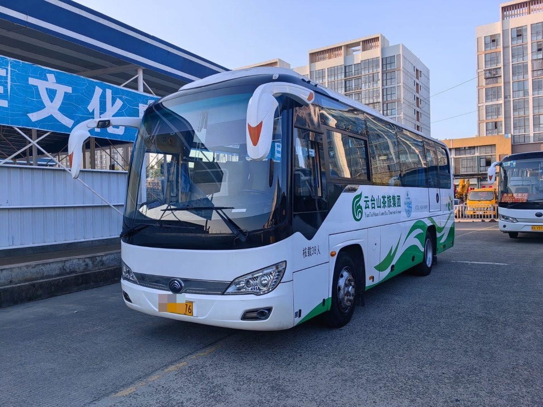 Ônibus de segunda mão 2017 Ano Yutong Ônibus ZK6876 de porta única 38 lugares Spring Leaf LHD