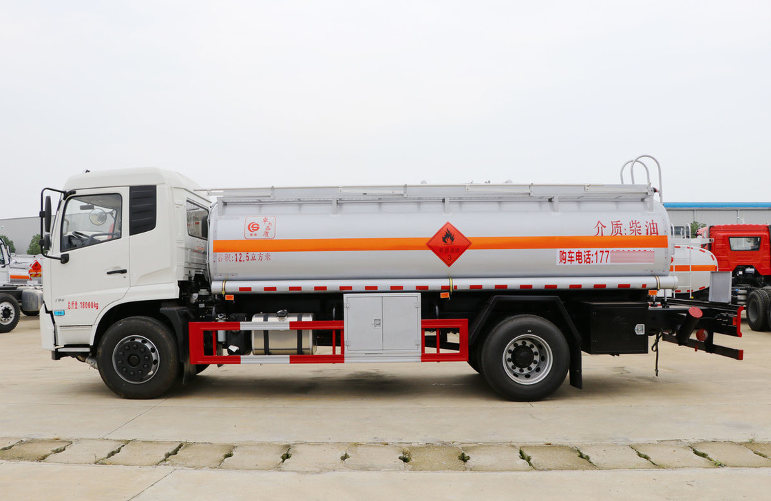 Donfeng 4*2 Tanques de recolha de óleo usado Euro 5 Tanque de liga de alumínio 12,5 cúbicos