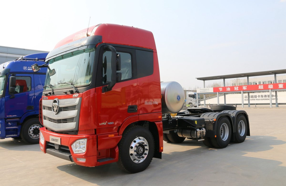 Motor de GNL Foton EST 460hp Rapido 12 marchas puxando 40 toneladas