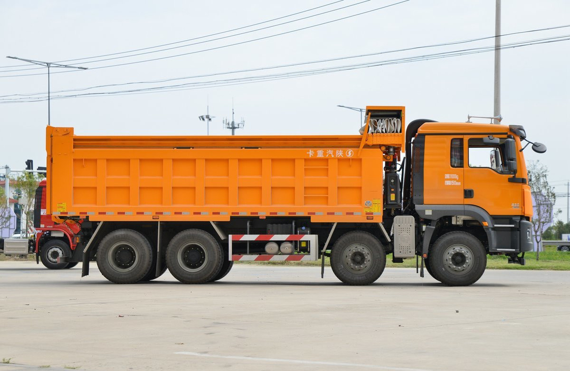 Usado 8*4 Dump Truck Para Venda Shacman 430hp Motor de GNC M3000S 11 metros de comprimento A/C