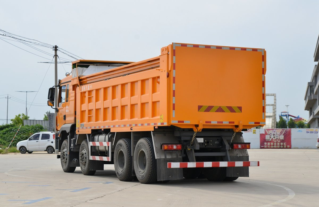Usado 8*4 Dump Truck Para Venda Shacman 430hp Motor de GNC M3000S 11 metros de comprimento A/C