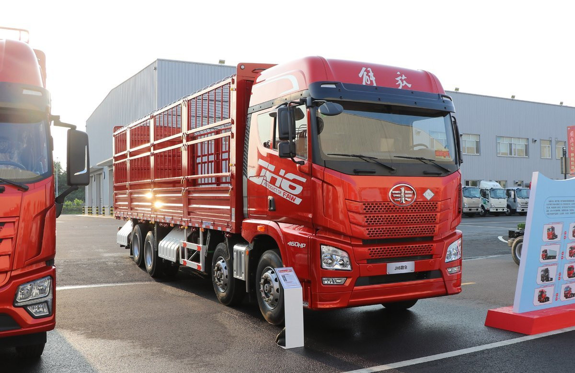 Caminhões de carga usados para venda na China Jiefang CNG 460hp Heavy Duty Single and Half Cab